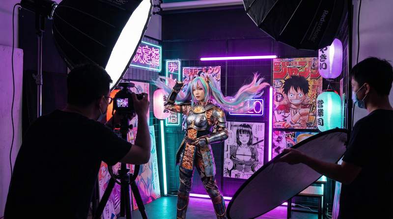 反差靓女AI修图视频演示